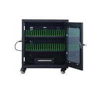 Station de charge mobile pour 20 appareils - Armoire de charge USB rechargeable pour téléphone portable et rangement pour bureau/salle de classe - Solution de charge efficace à 20 emplacements