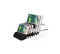 Station de charge Multi-appareils Base de charge 10.2 A 6 Ports USB 7x Supports