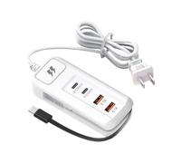 Station de charge multiport USB - Hub du chargeur à 4 ports | Perfect USB Charging Hub pour la maison, le bureau et le lieu de travail, chargez vos appareils efficacement, conception compacte pour une