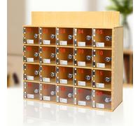 Station de charge murale en bois pour téléphone - Armoire verrouillable pour appareils mobiles - Solution peu encombrante pour la maison et le bureau - Idéal pour un chargement sans encombrement