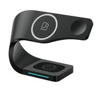 Station de Charge Noire MagSafe Charge sans Fil pour iPhone Apple Watch AirPods
