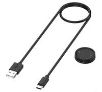 Station de charge pour Amazfit Active 2, câble de charge compatible en matériau ABS, câble USB de 100 cm, charge rapide et efficace avec design portable compact, accessoire noir pour montre