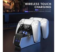 Station de charge pour manette Puning P5 Dual Sense - Avec base de charge double, compatible avec la manette P5 Taille UniqueAlliage d'aluminium