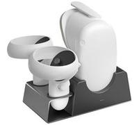 Station de Charge pour Oculus Quest 2 FONGWAN Charge Simultanée du Casque VR et des Contrôleurs - Noir Noir G