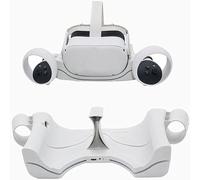Station de charge pour Oculus Quest 2, support mural VR avec indicateur LED, station de charge rapide et base de rangement, compatible avec Oculus