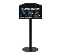 Station de charge pour téléphone portable avec câbles de connexion rapide - Station de charge à 8 appareils pour bureau, hôtel et espaces publics | Compatible avec iPhone, iPad, smartphone, tablettes