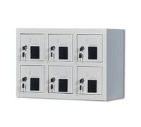 Station de charge pour téléphone portable avec serrure à combinaison pour bureau et salle de classe - Casier sécurisé pour téléphone portable