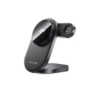Station de Charge Qi2 3 en 1 pour iPhone MagSafe / AirPods / Watch Pliable Swissten Noir