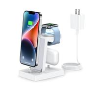Station de charge rapide 30 watts pour plusieurs appareils - ADADPU 3 en 1 support de chargeur pour Apple Watch Series 8/7/6/5/4/3/2/SE Base de charge pour AirPods iPhone 14/13/12/11 Pro, X, Max, XS