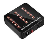 Station De Charge Rapide USB | Hub de Charge Multiple,Adaptateur Intelligent pour Voiture Smartphone Ordinateur Portable Maison Cuisine Chambre École Tablette Ordinateur de Table