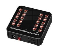 Station de charge rapide USB - Multiple prise de chargeur USB, prise portable pour smartphone, tablette, ordinateur, voiture, en déplacement, à la maison