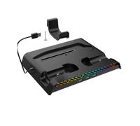 Station de Charge RGB Multifonction - iPega - P5S006H - Refroidissement Actif - Chargeur Double - 3 Ports USB