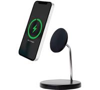 Station de Charge sans Fil 15W Qi Stand 2 Zones Smartphone + Truewireless Noire Bigben