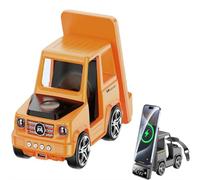 Station de charge sans fil pour iPhone, station de charge sans fil, réveil avec charge sans fil, charge rapide, utilisé pour smartphone, montre intelligente et écouteurs Wireles (orange)