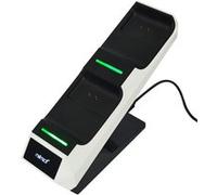 Socle De Charge Noir Et Blanc Pour Deux Manettes De Xbox