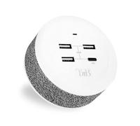 Station de charge - TNB - ICONIQ - USB-C PD 18W - USB 2.4A - Gris/Blanc
