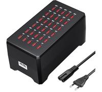 Station De Charge USB 150W 30 Ports, Hub USB Répartiteur pour la Maison, Le Studio, l'Hôtel, Le Bureau, Les Voyages, la Diffusion en Direct, Chargeur USBA Multiple pour Téléphones, Écouteurs, Montres