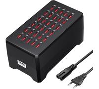 Station De Charge USB 150W 30 Ports, Hub USB Répartiteur pour la Maison, Le Studio, l'Hôtel, Le Bureau, Les Voyages, la Diffusion en Direct, Chargeur USBA Multiple pour Téléphones, Écouteurs, Montres