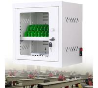 Station de charge USB mobile à 12 emplacements pour téléphones portables - Rechargeable avec roues universelles pour des solutions de rangement et de rangement faciles