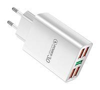 Station de Charge USB Multi-Ports - Bloc de Chargeur USB Multi-Ports, Chargeur Mural 5 Ports, Station Multi-Ports, Prise de Chargeur Mural Portable, Prise Murale Rapide pour, Samsun