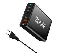 Station de charge USB - Station de charge rapide 200 W 6 ports pour plusieurs appareils | Hub de station de charge multifonction super rapide pour smartphones 14 13 12 Pro Max