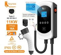Station de charge voiture électrique Type2 câble 32A 11kW charge dynamique blancage EVSE Wallbox APP fonction
