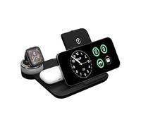 Station de charge Wi-Fi multi-appareils 4 en 1 - Chargeur rapide et support de charge magnétique - Tapis de charge pour téléphone, montre et oreille - Base de charge à grande vitesse - Organisateur de