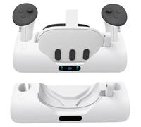 Station de Chargement Compatible avec Oculus/Meta Quest3 VR Casque et contrôleur, Base de Chargement Rapide avec Voyant Lumineux, Support de Charge pour Quest3 Accessoires