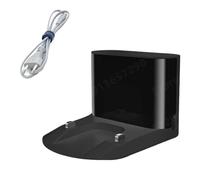 Station De Chargement Compatible Avec Roborock, S50 S51 S55 S5 MAX S6 S6MaxV E4 E5, Pièces Détachées For Aspirateur Robot, Accessoires De Réparation(Black With cable)