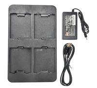 Station de chargement de batterie à 4 emplacements pour lecteur de codes-barres Honeywell CT40 CT60 CT50 CT45 CT47 CT40XP CT45XP CT60XP Station de chargement avec adaptateur et cordon d'alimentation