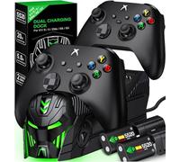 Station de chargement de driver Xbox One rechargeable avec 2 batteries de 5520 mWh pour stockage d'accessoires pour Xbox Series X/S/One/One X/One S Elite avec 4 étuis de batterie