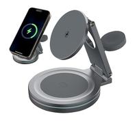 Station de chargement de téléphone, chargeur portable, charge rapide, magnétique, rotation à 360 degrés, support de téléphone pour téléphone portable, console de jeu, pour la maison, les voyages, les