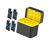 Station de Chargement LiBattery pour 4 Batteries 2A et 4 Batteries 3A avec Couvercle Intelligent, Port de Rapide de Type C, Appareil Compatible