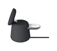 Station de chargement - MagSafe - 2-en-1 - Charge rapide - Recharge AirPods - Gris/Noir