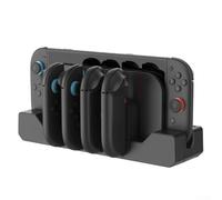 Station de chargement pour manette Switch2, station de chargement 4 en 1, avec rangement de cartes de jeu, indicateurs LED, base antidérapante