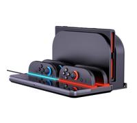 Station de Chargement pour Nintendo Switch 2 Joycon avec 8 Game Card solts,Charging Storage Base pour Switch 2 Original Dock,Support de Chargement Magnétique pour Switch 2 JoyCon