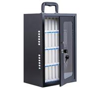 Station de chargement pour téléphone portable - Boîte de rangement pour téléphone portable - 60 positions - Pour l'école, le bureau et les événements - Gestion des appareils mobiles durables avec