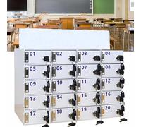Station de chargement pour téléphone portable et armoire de rangement verrouillable (60 compartiments) - Sécurisée pour les appareils mobiles, idéale pour les bureaux, les écoles et les espaces
