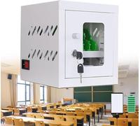Station de chargement USB pour téléphones portables, casier sécurisé pour étudiants, 6 emplacements, rangement de téléphone rechargeable, idéal pour les écoles et les bureaux
