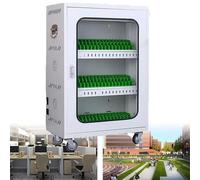 Station de chargement USB rechargeable à 6 ports pour téléphone portable avec roues et serrure à combinaison pour écoles, églises, aéroports et événements - Solution de chargement sécurisée pour