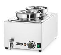 Station de Chauffe-électrique 2x4L 1000W Inox