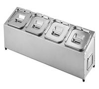 Station de cuisson pour pizza, boîtes à épices, sel et sucre - Support de rangement pour comptoir