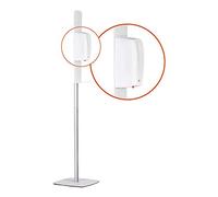 Station de désinfection des Mains autoportante avec Le Distributeur Automatique Liquide- pour Bureaux, centres commerciaux, lieux publics - pour désinfectant (jusqu'à 1000 ML) à l'alcool - 140 cm