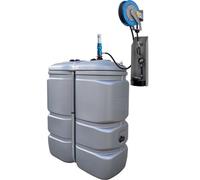 Station de distribution huile 1000L en PEHD avec pompe et enrouleur 15 mètres - ALGI EQUIPEMENT - 07685405
