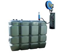Station de distribution huile 2000L en PEHD avec pompe et enrouleur 15 mètres - ALGI EQUIPEMENT - 07685465