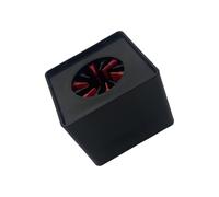 Station de drapeau compacte en forme de cube en ABS pour la production multimédia et le streaming en direct - Cube carré portable pour entretiens et micros