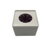 Station de drapeau compacte en forme de cube en ABS pour la production multimédia et le streaming en direct - Cube carré portable pour entretiens et micros