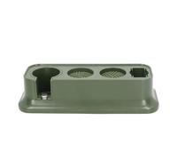 Station de falsification du café, support de filtre antidérapant pour porte-filtres de 51mm 53mm 58mm, outil de cuisine polyvalent propre et Durable (Verte)