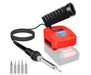 Station de fer à souder sans fil pour batterie Einhell 18 V PXC Power X-Change, fer à souder électrique portable à chauffage rapide avec USB et type C pour bricolage, réparation d'appareils, soudage