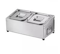 Station de garniture pour pizza, distributeur de condiments en acier inoxydable, étagère à épices de comptoir avec poignée pour assaisonnements, sauces, salades, confitures, fruits et ingrédients (A